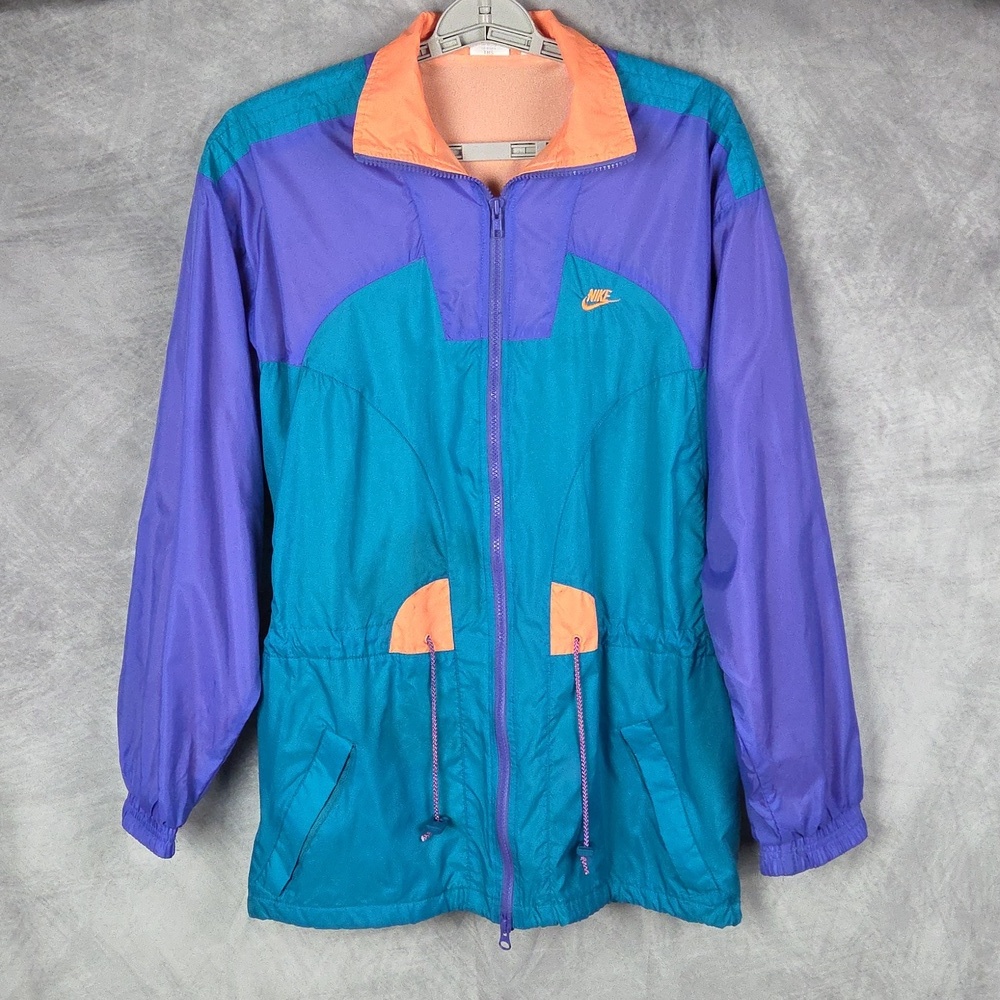 VINTAGE Nike Windbreaker Tracksuit Set - Rare 90s Style Size Medium - Picture 4 of 16